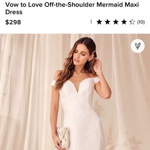 Lulu’s Vow to Love Dress NWOT